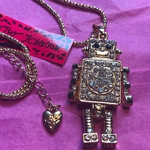 Last one! Crystal robot Necklace